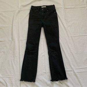 Madewell Washed Black Cali Demi Boot Bootcut Jeans Size 23